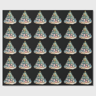 Zeeschelpen Kerstboom Oceaan Water Zeester  Cadeaupapier