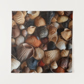 Zeeschelpen Kunsttapijt Wandkleed (Voorkant (horizontaal))