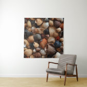 Zeeschelpen Kunsttapijt Wandkleed (In situ)