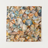 Zeeschelpen Kunsttapijt Wandkleed (Voorkant (horizontaal))