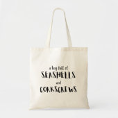 Zeeschelpen & Kurkentrekkers Strandliefhebbers Qui Tote Bag (Voorkant)