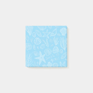 Zeeschelpen Lichtblauw Strand SCHELP JA Post-it® Notes
