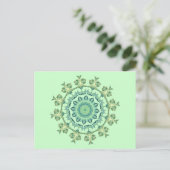 Zeeschelpen Mandala Briefkaart (Staand voorkant)