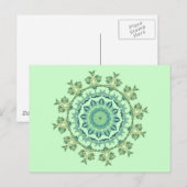 Zeeschelpen Mandala Briefkaart (Voorkant / Achterkant)