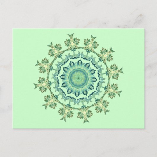Zeeschelpen Mandala Briefkaart (Voorkant)
