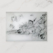 ZEESCHELPEN MET JONG MEISJE VISITEKAARTJE (Achterkant)