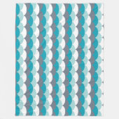 zeeschelpen met nautisch patroon fleece deken (Voorkant)