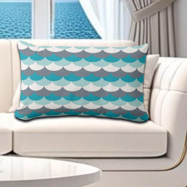 zeeschelpen met nautisch patroon kussen