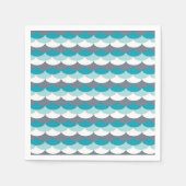 zeeschelpen met nautisch patroon servet (Voorkant)