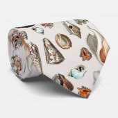  zeeschelpen Mollusk Marine Beach Snail Shell Stropdas (Opgerold)