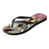 Zeeschelpen monogram teenslippers (Schuin)
