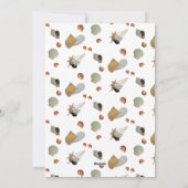 Zeeschelpen, oceaanstrand tropische kust Kerstmis Feestdagenkaart (Achterkant)