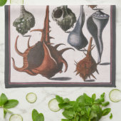  zeeschelpen, oceaanzeeschelpen Marine Life Theedoek (Gevouwen)