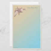 Zeeschelpen op een doorsnede briefpapier (Voorkant / Achterkant)