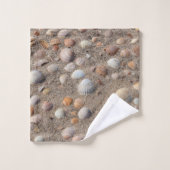 Zeeschelpen op het strand bad handdoek (Wasdoekje)