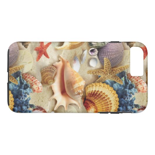 Zeeschelpen op het strand Case-Mate iPhone case (Achterkant (Horizontaal))