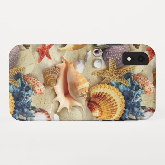 Zeeschelpen op het strand Case-Mate iPhone case (Achterkant (horizontaal))