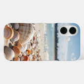Zeeschelpen op het strand Case-Mate iPhone case (Achterkant (horizontaal))