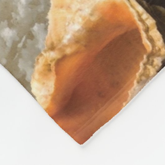 Zeeschelpen op het strand fleece deken (Hoek)