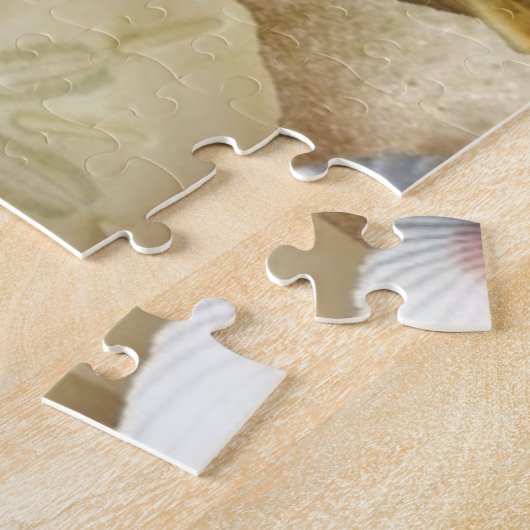 Zeeschelpen op het strand legpuzzel (Zijkant)