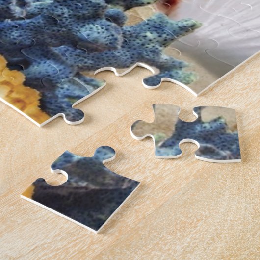 Zeeschelpen op het strand legpuzzel (Zijkant)