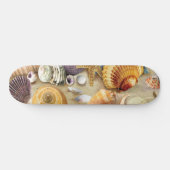 Zeeschelpen op het strand persoonlijk skateboard (Horizontaal)