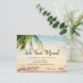 Zeeschelpen, Palm Beach Verhuizing Aankondigingskaart (Staand voorkant)