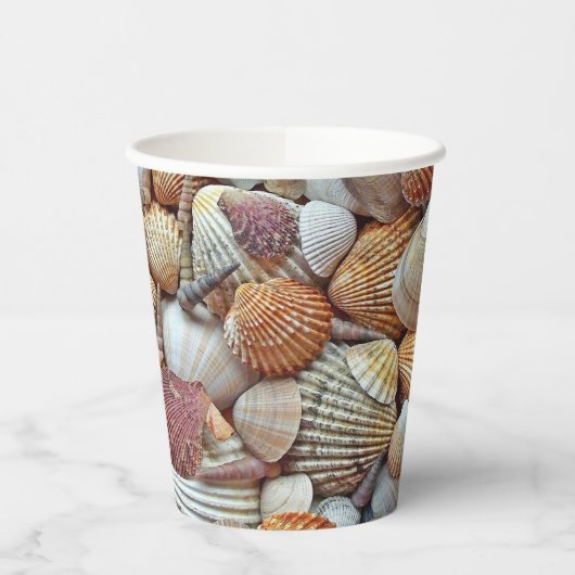 Zeeschelpen Papieren Bekers (Links)