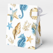 Zeeschelpen Patroon Strand Bruiloft Feest Favor Do Bedankdoosjes (Achterkant)