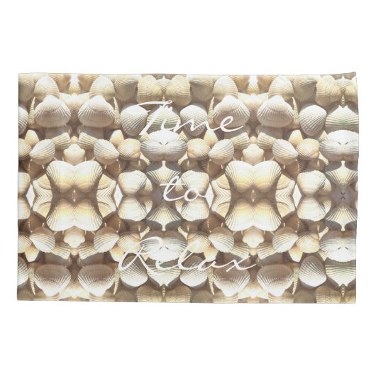 Zeeschelpen Romantic Beach Summer Theme Kussensloop (Achterkant-Links)