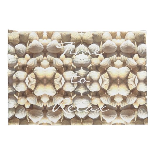 Zeeschelpen Romantic Beach Summer Theme Kussensloop (Achterkant-Rechts)