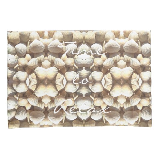 Zeeschelpen Romantic Beach Summer Theme Kussensloop (Voorkant-Rechts)