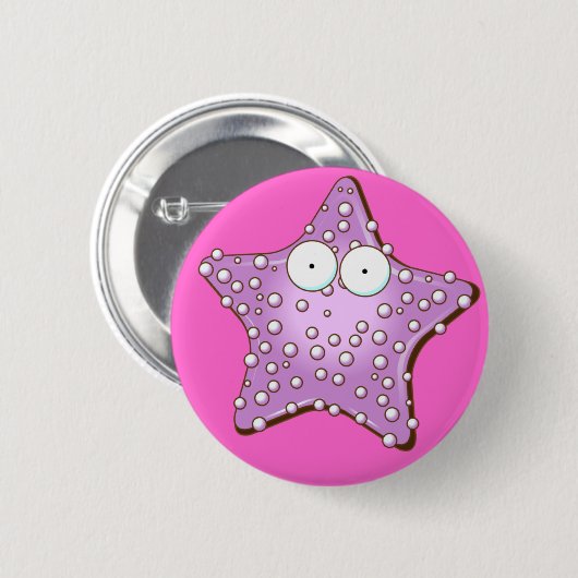 Zeeschelpen Ronde Button 5,7 Cm (Voorkant /achterkant)