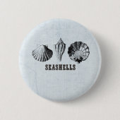  zeeschelpen ronde button 5,7 cm (Voorkant)