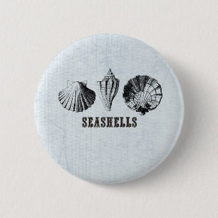 zeeschelpen ronde button 5,7 cm