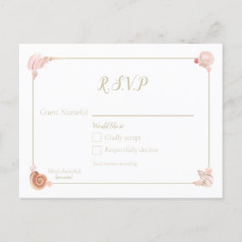Zeeschelpen RSVP-Briefkaart Briefkaart
