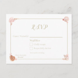 Zeeschelpen RSVP-Briefkaart Briefkaart