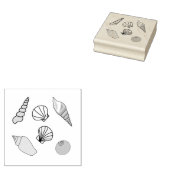 Zeeschelpen Rubberstempel (Gestempeld)