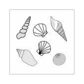 Zeeschelpen Rubberstempel (Afrduk)