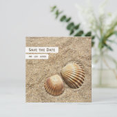 Zeeschelpen - Save the date aankondiging (Staand voorkant)