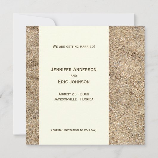 Zeeschelpen - Save the date-aankondiging Date (Achterkant)