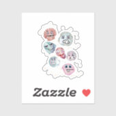 zeeschelpen sticker (Vel)