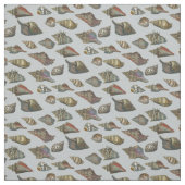  zeeschelpen stof (Swatch)
