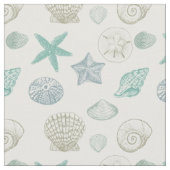 Zeeschelpen Stof (Close Up)