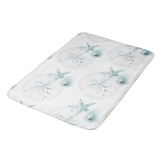 Zeeschelpen Strand Zeekust Elegant Modern Badmat (Gekanteld)