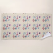 zeeschelpen strandlaken (Voorkant)