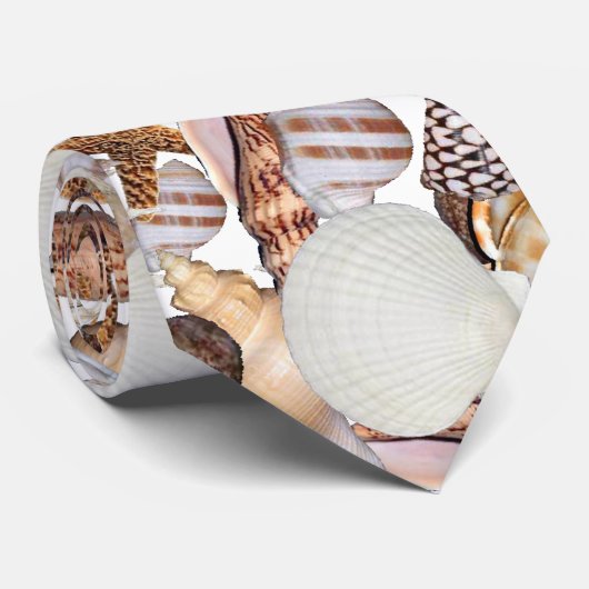 Zeeschelpen Stropdas (Opgerold)