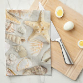 Zeeschelpen Theedoek (Quarter Fold)