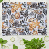 Zeeschelpen Theedoek (Gevouwen)