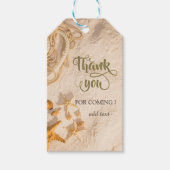 Zeeschelpen Touw Zand Cadeaulabel (Voorkant)